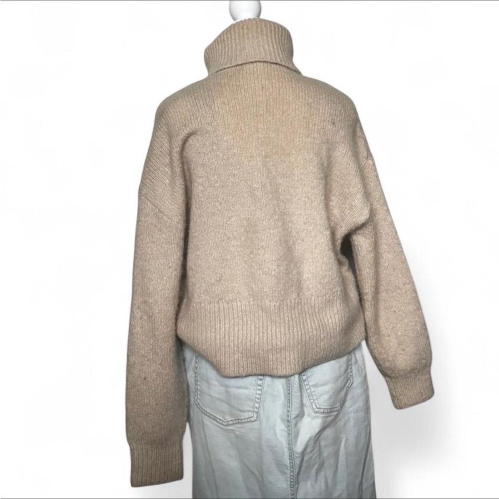 Chunky Beige Wool & Alpaca H&M Turtleneck 🦙 - Picture 3 of 7